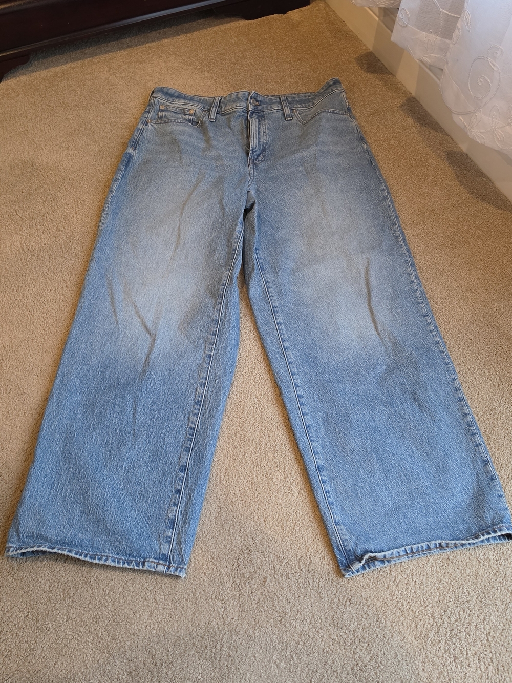 Madewell Light Blue Wide-Leg Jeans